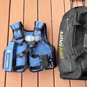 AffloVest Small with carry bag, charger, instructions